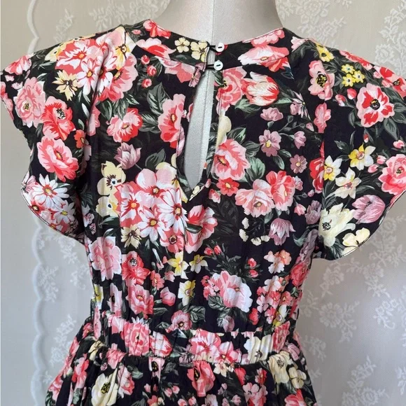 Anthropologie Floral Ruffle Maxi Dress - Picture 2 of 7